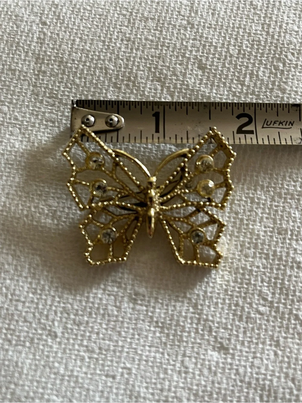 Gold Butterfly Brooch Pin - Elegant Women Jewelry